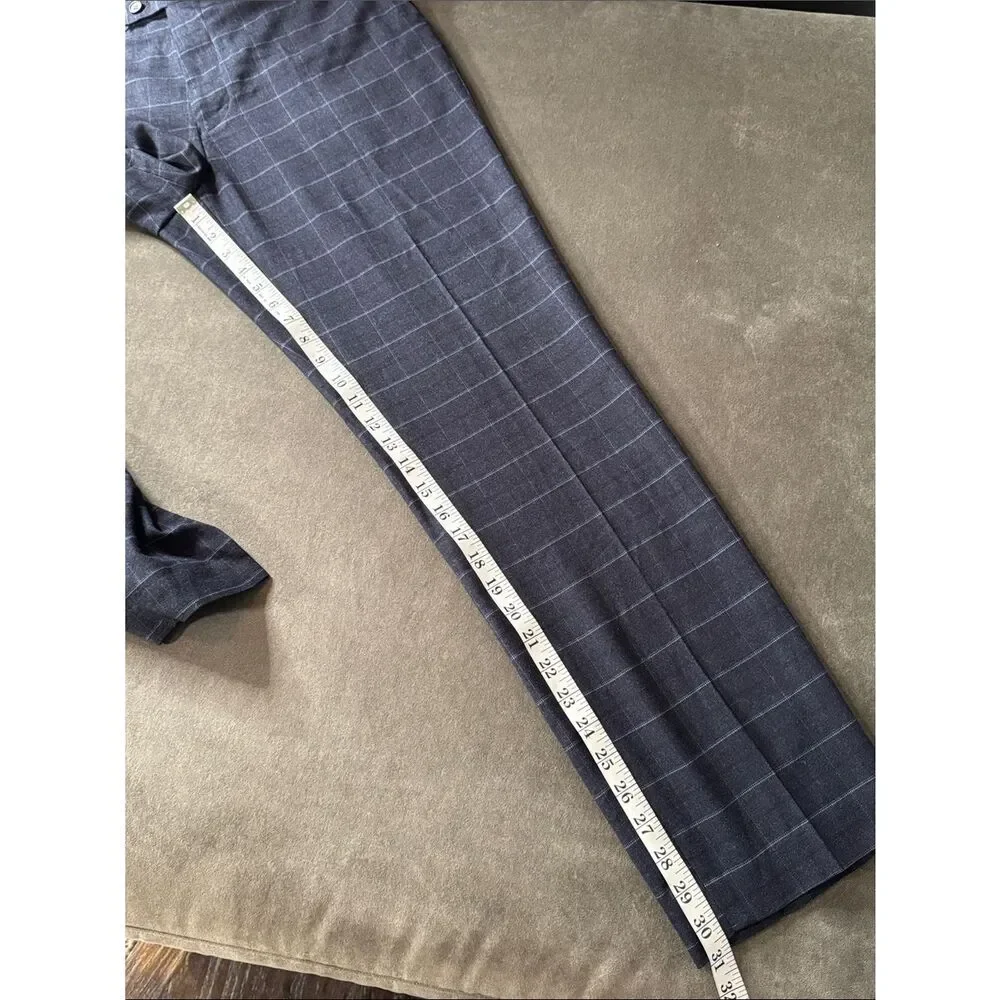 Men’s Mogu Plaid 3 Piece Suit Jacket 40 Pants 38 NWOT